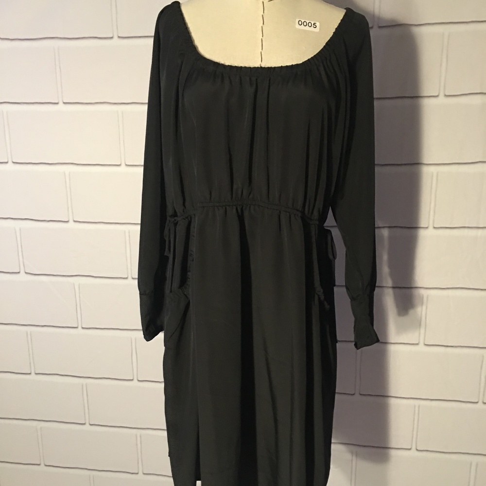 Xhilaration Black Casual Pocket Dress Size XL